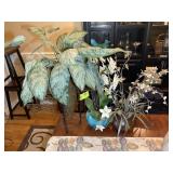 GROUP OF ARTIFICIAL FLOWERS AND PLANTS