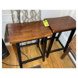 TWO BAR STOOLS, 24 IN SEAT HEIGHT
