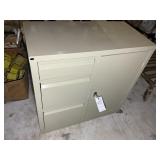 THREE DRAWER ONE DOOR STORAGE CABINET, 36 IN X 18