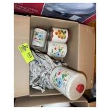 BOX CONTAINING CANISTER SET