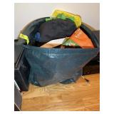 PLASTIC BAG CONTAINING VARIOUS COAT BAGS