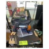 LARGE GROUP OF OFFICE SUPPLIES, CLIP BOARDS, PENCI