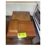 GROUP OF WOODEN JEWELRY BOXES