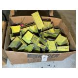 GROUP OF YELLOW STORAGE BINS