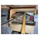 GROUP OF ASSORTED RULERS, CALCULATORS, MAPS, ETC