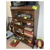 BARRISTER CABINET, 4 TIERED, 34 IN X 12 IN X 57 IN