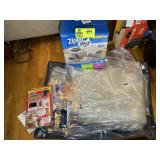BOX OF ZIPLOCK SPACE SAVER BAGS AND OTHER STORAGE