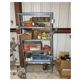 METAL SHELF 36IN X 12IN X 75IN NO CONTENTS
