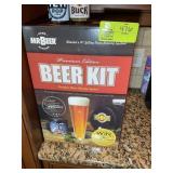 MR. BEER BREWING KIT AND BEER CAN BANKS