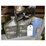 GROUP OF AVIATION OIL AND BATTERY FILLER