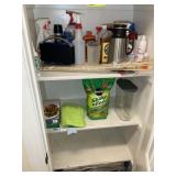 CONTENTS OF CLOSET IN LAUNDRY ROOM, CANDLES, CLEAN