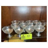 GROUP OF GLASS ICE CREAM DISHES