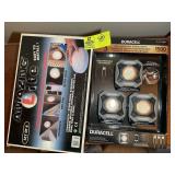 GROUP OF LIGHTS, AMAZING LITE SET OF 6 AND DURACEL
