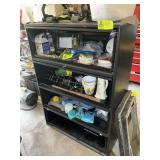 METAL 4 TIER STORAGE CABINET, 36 IN X 18 IN X 51 I