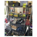 5 TIER PLASTIC SHELF, 36 IN X 24 IN X 72 IN, NO CO
