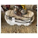 LESCO 25 GALLON PORTABLE SPRAYER WITH 12 V PUMP,