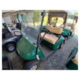 GREEN 19 EZ GO TXT 48 V GOLF CART, SMALL CUT ON SE