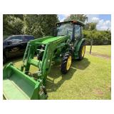 JOHN DEERE 5075 E 4X4 CAB TRACTOR WITH 520 M