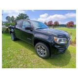 2021 BLACK CHEVY COLORADO V6 4X4 VIN 1GCGTBEN7M111