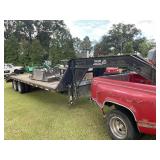 DUAL TANDEM AXEL TRAILER LOAD TRAIL GOOSENECK
