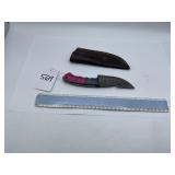 XROSSROADS CUTLERY HANDMADE DAMASCUS STEEL FIXED B