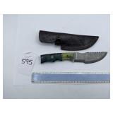 XROSSROADS CUTLERY HANDMADE DAMASCUS STEEL FIXED B