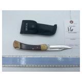 BUCK 110 FOLDING POCKET KNIFE WITH WOOD HANDLE, AP