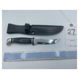 CASE XX 223-5 HUNTING KNIFE, ALUMINUM POMMEL, APPR