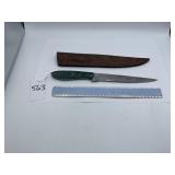 XROSSROADS CUTLERY HANDMADE DAMASCUS STEEL FIXED B