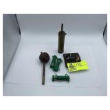 GROUP OF BULLET HOLDERS, CVA BRASS BLACK POWDER FL