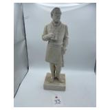 GEN. ROBERT E. LEE CERAMIC STATUE, MARKED VALENTIN