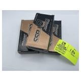 GROUP OF 3 BOXES BLAZER BRASS 9MM 115 FMJ