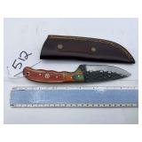 XROSSROADS CUTLERY FIXED BLADE STEEL KNIFE ORANGE