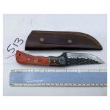 XROSSROADS CUTLERY FIXED BLADE STEEL KNIFE ORANGE