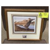 FRAMED AND MATTED 1998 NORTH CAROLINA MIGRATORY WA