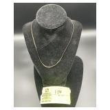 STERLING SILVER NECKLACE 17.75IN APPROX 3G, MARKED