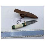 XROSSROADS CUTLERY FIXED BLADE DAMASCUS STEEL KNIF