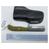 XROSSROADS CUTLERY FIXED BLADE DAMASCUS STEEL KNIF