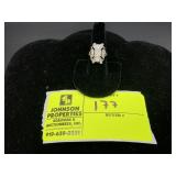 VINTAGE PLATINUM AND APPEARS TO BE DIAMOND RING, S