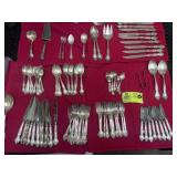 SET OF GORHAM STERLING SILVERWARE MELROSE PATTERN,