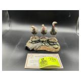 THE DANBURY MINT WILD TURKEY SCULPTURE TITLED WATC