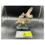 THE DANBURY MINT DUCK SCULPTURE TITLED CAUTIOUS DE