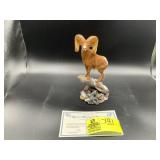 THE DANBURY MINT RAM SCULPTURE TITLED ROCKY MOUNTA