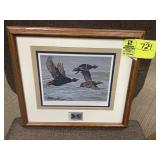 FRAMED AND MATTED 2008 NORTH CAROLINA MIGRATORY WA