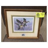 FRAMED AND MATTED 1984 NORTH CAROLINA WATERFOWL CO