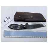 XROSSROADS CUTLERY FIXED BLADE STEEL KNIFE BLACK G