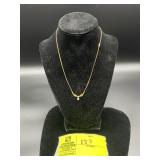 APPEARS TO BE MARKED 14K YELLOW GOLD NECKLACE 16.5