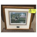 FRAMED AND MATTED 1997 NORTH CAROLINA MIGRATORY WA