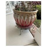 GROUP INCLUDING PLANT STANDS AND POTS ON FRONT POR