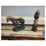 HORSE STATUE BY BRYAN COLLINS APPROX 11 IN TALL, A